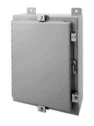 Wiegmann - Steel Standard Enclosure Hinge Flat Cover - NEMA 4, 12, 13, 24" Wide x 36" High x 8" Deep, Dirt-tight, Dust-tight, Oiltight & Watertight - Americas Tooling