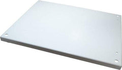 Wiegmann - 17" OAW x 21" OAH Powder Coat Finish Electrical Enclosure Back Panel - 24" x 20" Box, 14 Gauge Steel, Use with B242007CH/B242009CH/LOH242008/N12202406/N12202408/N12242006/N12242008/N12242010/N12242012/N12242016/RHC242008 - Americas Tooling