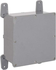 Thomas & Betts - PVC Junction Box Enclosure Screw Flat Cover - NEMA 4, 4X, 8" Wide x 8" High x 4" Deep, Corrosion Resistant - Americas Tooling