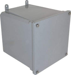 Thomas & Betts - Thermoplastic Junction Box Enclosure Screw Flat Cover - NEMA 4, 4X, 6" Wide x 6" High x 6" Deep, Corrosion Resistant - Americas Tooling