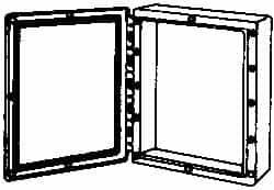 Thomas & Betts - Thermoplastic Standard Enclosure Hinge Flat Cover - NEMA 1, 2, 3, 4, 12, 3S, 3SX, 3X, 4X, 24-1/2" Wide x 30-1/2" High x 7-1/2" Deep - Americas Tooling