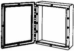 Thomas & Betts - Thermoplastic Standard Enclosure Hinge Flat Cover - NEMA 1, 2, 3, 4, 12, 3S, 3SX, 3X, 4X, 24-1/2" Wide x 30-1/2" High x 7-1/2" Deep - Americas Tooling