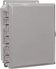 Thomas & Betts - Polycarbonate Standard Enclosure Hinge Flat Cover - NEMA 1, 2, 3, 4, 12, 3S, 3SX, 3X, 4X, 8" Wide x 10" High x 4" Deep, Impact Resistant - Americas Tooling