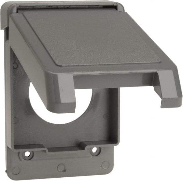 Thomas & Betts - Electrical Outlet Box Polycarbonate Single Receptacle Cover - Americas Tooling