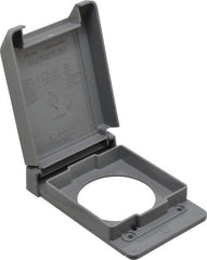 Thomas & Betts - Electrical Outlet Box Polycarbonate Single Receptacle Cover - Americas Tooling