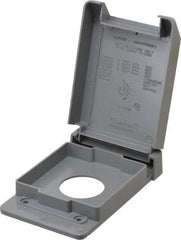 Thomas & Betts - Electrical Outlet Box Polycarbonate Single Receptacle Cover - Americas Tooling