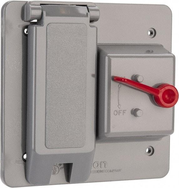 Thomas & Betts - Electrical Outlet Box Polycarbonate Combination Toggle with GFI Cover - Americas Tooling