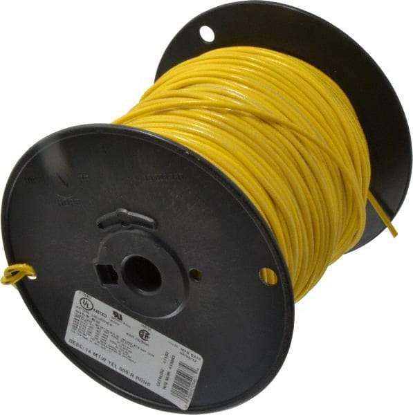 Southwire - 14 AWG, 41 Strand, Yellow Machine Tool Wire - PVC, Acid, Moisture and Oil Resistant, 500 Ft. Long - Americas Tooling