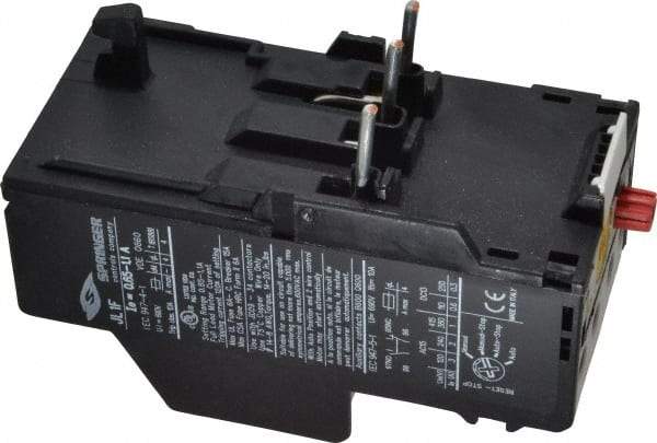 Springer - 0.65 to 1.1 Amp, IEC Overload Relay - Trip Class 10, For Use with 9-32A JC Contactors - Americas Tooling