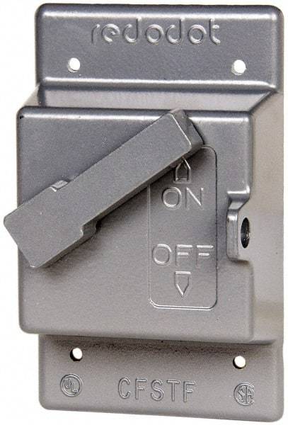 Thomas & Betts - Electrical Outlet Box Aluminum Switch Cover - Includes Gasket & Screw - Americas Tooling