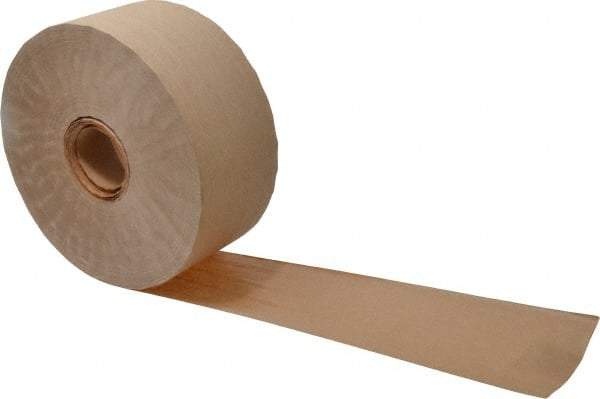 3M - 3" x 150 Yd Natural (Color) Water Activated Adhesive Packaging Tape - Paper Backing, 4.9 mil Thick, 22 to 27 Lb Tensile Strength, Series 6144 - Americas Tooling