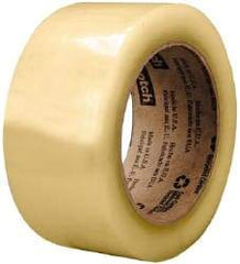 3M - 2" x 1,000 Yd Clear Rubber Adhesive Sealing Tape - Polypropylene Film Backing, 2.6 mil Thick, 60 Lb Tensile Strength, Series 3073 - Americas Tooling