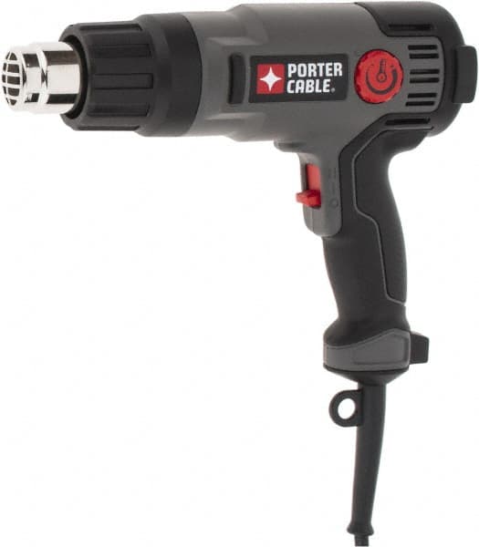 Porter-Cable - 120 to 1,150°F Heat Setting, 19 CFM Air Flow, Heat Gun - 120 Volts, 11.7 Amps, 1,500 Watts, 6' Cord Length - Americas Tooling