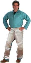 PRO-SAFE - Size Universal Carbon Kevlar Flame Resistant/Retardant Chaps - No Pockets, Silver - Americas Tooling