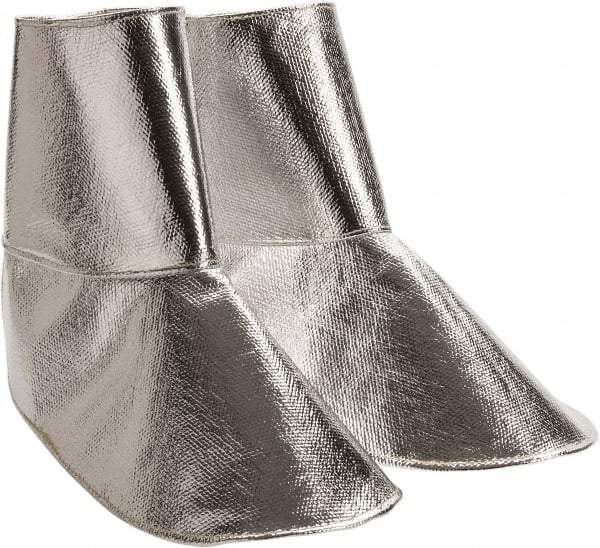 PRO-SAFE - Men's Universal (Women's Universal) Aluminized Spats - Aluminized Blended Kevlar Upper, Silver - Americas Tooling