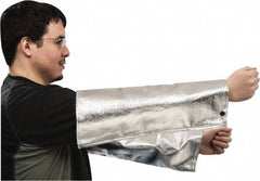 PRO-SAFE - Size Universal, Silver/Yellow/Black Aluminzed Kevlar Aluminized Sleeve - 18" Long Sleeve - Americas Tooling