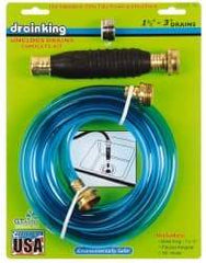 Made in USA - For 1-1/2 to 3 Inch Pipe, 6-3/8 Inch Cable Length, Handheld, Manual and Hand Drain Cleaner - Rubber Drum - Americas Tooling