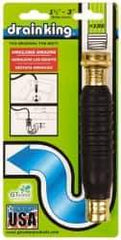 Made in USA - For 1-1/2 to 3 Inch Pipe, 6-3/8 Inch Cable Length, Handheld, Manual and Hand Drain Cleaner - Rubber Drum - Americas Tooling