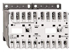 Schneider Electric - 3 Pole, 24 Coil VAC at 50/60 Hz, 16 Amp at 690 VAC, 20 Amp at 440 VAC and 9 Amp at 440 VAC, Reversible IEC Contactor - BS 5424, CSA, IEC 60947, NF C 63-110, RoHS Compliant, UL Listed, VDE 0660 - Americas Tooling