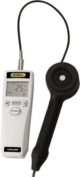 General - 9 Volt Battery, LCD Display, Light Meter - 4 Accuracy, Compatible with UV AB Lighting, Built In Memory - Americas Tooling