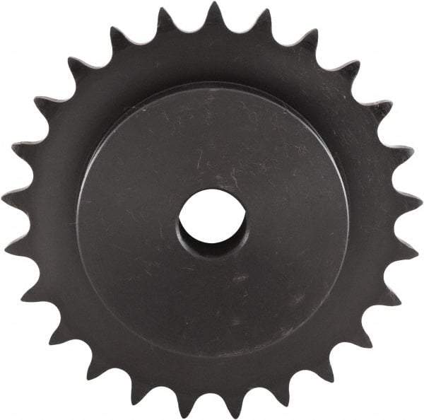 U.S. Tsubaki - 16 Teeth, 3/8" Chain Pitch, Chain Size 35, Plain Bore Sprocket - 1/2" Bore Diam, 1.922" Pitch Diam, 2.11" Outside Diam - Americas Tooling