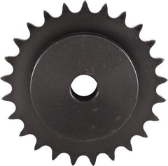 U.S. Tsubaki - 16 Teeth, 3/8" Chain Pitch, Chain Size 35, Plain Bore Sprocket - 1/2" Bore Diam, 1.922" Pitch Diam, 2.11" Outside Diam - Americas Tooling