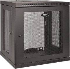 Tripp-Lite - 23-1/2" Overall Width x 12" Rack Height x 17-1/2" Overall Depth Data Cable Enclosure - 200 Lb Capacity, Black - Americas Tooling