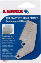 Lenox - Cutter Replacement Blade - Use with Lenox: 12122S2, Cuts PVC, CPVC, Pex, Polyethylene and Rubber Hose - Americas Tooling