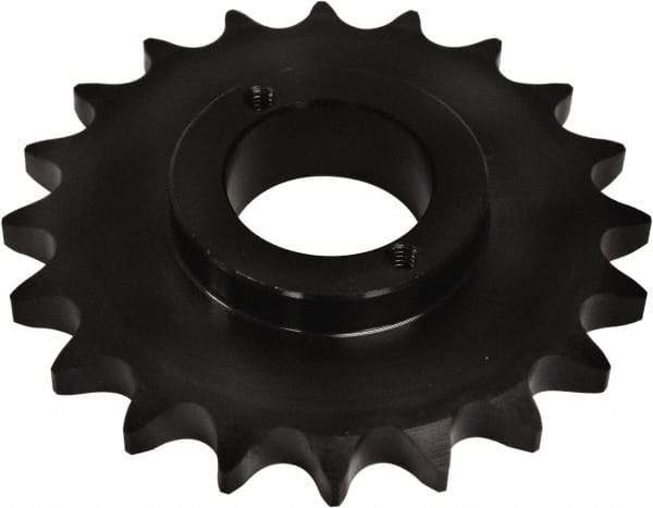 U.S. Tsubaki - 14 Teeth, 1-1/4" Chain Pitch, Chain Size 100, Split Taper Sprocket - 5.618" Pitch Diam, 6.23" Outside Diam - Americas Tooling