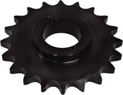 U.S. Tsubaki - 23 Teeth, 1/2" Chain Pitch, Chain Size 40, Split Taper Sprocket - 3.672" Pitch Diam, 3.94" Outside Diam - Americas Tooling