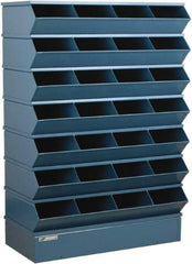 Stackbin - 7 Bin, Shelving Unit with Openings & Base - 37" Wide x 58-1/2" High - Americas Tooling