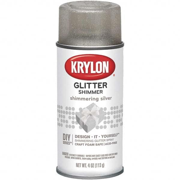 Krylon - Shimmering Silver, Glitter, Craft Paint Spray Paint - 4 oz Container - Americas Tooling