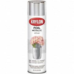 Krylon - Silver Foil, Gloss, Metallic Spray Paint - 8 oz Container - Americas Tooling