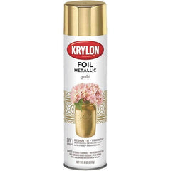 Krylon - Gold Foil, Gloss, Metallic Spray Paint - 8 oz Container - Americas Tooling