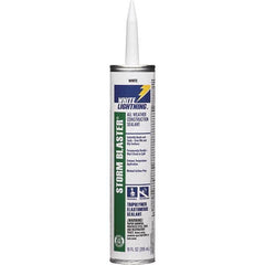 White Lightning - 10 oz Tube White Tetrachloroethylene Caulk - -40 to 180°F Operating Temp, 120 min Tack Free Dry Time, 96 hr Full Cure Time - Americas Tooling