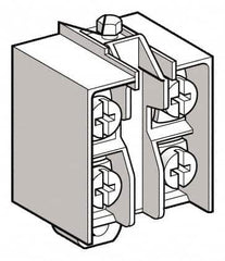 Telemecanique Sensors - 2NC, 3 Amp, Electrical Switch Contact Block - 240 VAC, For Use with ZCD27, ZCKJ7, ZCKJ7D, ZCKL7, ZCKM7, ZCKS7, ZCP27 - Americas Tooling