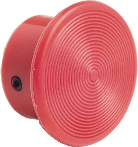 Schneider Electric - Extended Mushroom Head Pushbutton Switch 1-3/8" Screw-On Knob - Red, Round Button, Nonilluminated - Americas Tooling