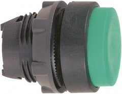 Schneider Electric - 22mm Mount Hole, Extended Straight, Pushbutton Switch Only - Round, Green Pushbutton, Nonilluminated, Momentary (MO) - Americas Tooling