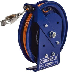 CoxReels - 5/32 Inch x 50 Ft. Stranded Cable Grounding Reel - Spring Driven Reel, Galvanized Steel Cable - Americas Tooling