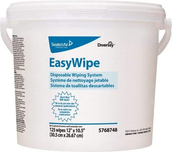 Diversey - Pre-Moistened General Purpose Wipes - Refill, 24-7/8" x 8-5/8" Sheet Size, White - Americas Tooling