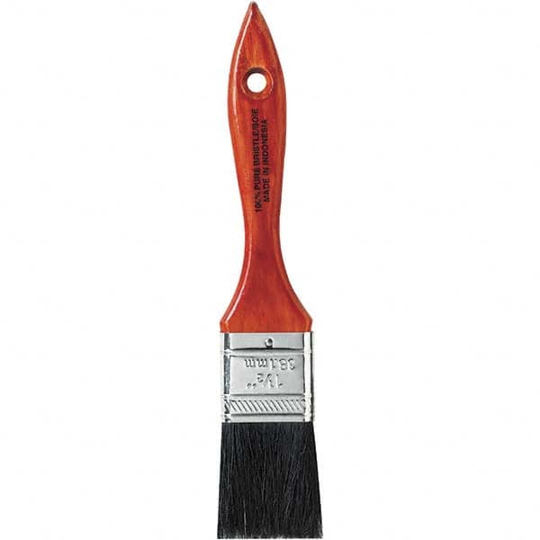 Rubberset - 1-1/2" Flat Hog Chip Brush - Wood Beavertail Handle - Americas Tooling