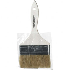 Rubberset - 4" Flat Hog Chip Brush - Wood Beavertail Handle - Americas Tooling