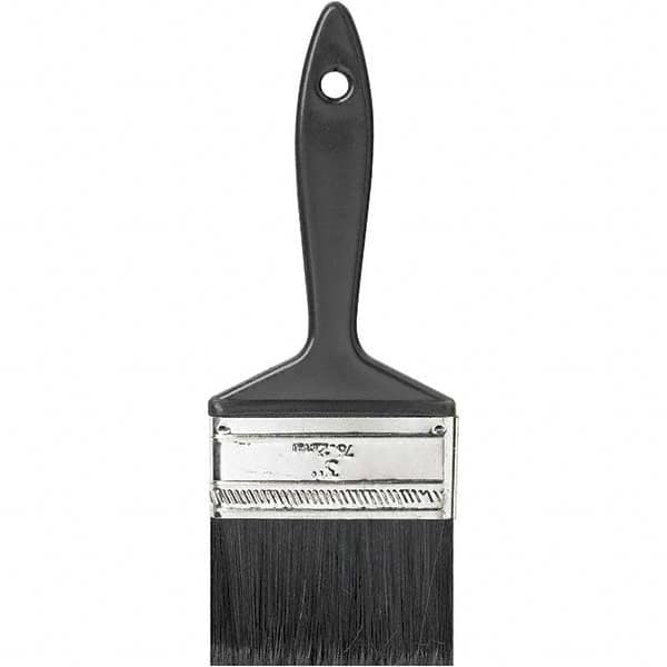 Rubberset - 3" Flat Synthetic Trim Brush - Plastic Thin Beavertail Handle - Americas Tooling