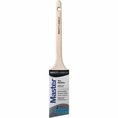 Bestt-Liebco - 2" Angled Nylon/Polyester Sash Brush - Wood Rattail Handle - Americas Tooling