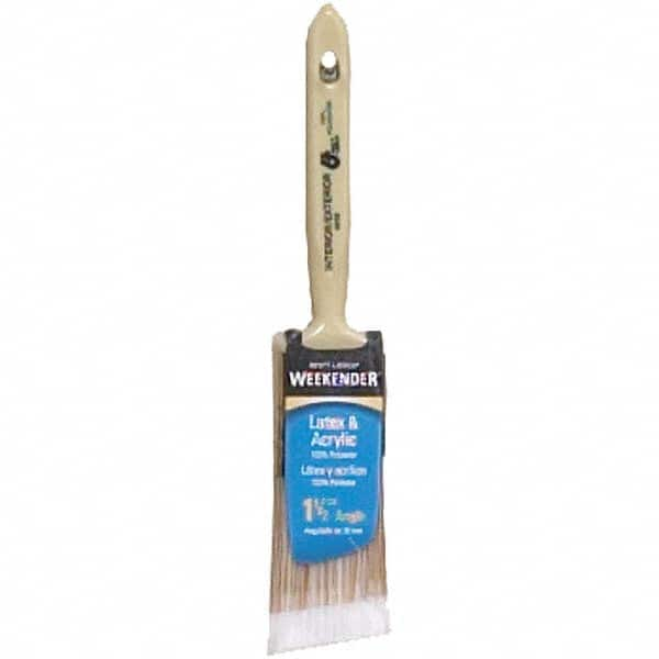 Bestt-Liebco - 1-1/2" Angled Synthetic Sash Brush - Wood Short Handle - Americas Tooling