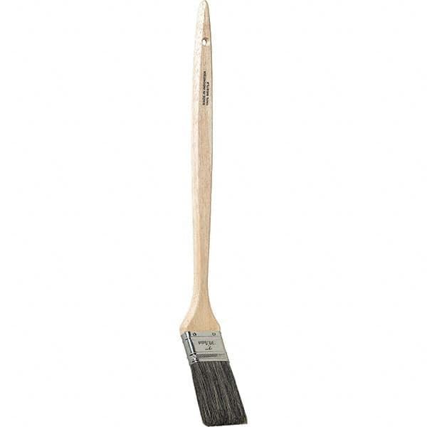 Bestt-Liebco - 16" Angled Hog Bent Radiator Brush - Wood Bent Radiator Handle - Americas Tooling