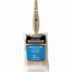 Bestt-Liebco - 3" Flat Synthetic Trim Brush - Wood Kaiser Handle - Americas Tooling