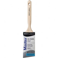 Bestt-Liebco - 2-1/2" Angled Nylon/Polyester Sash Brush - Wood Long Sash Handle - Americas Tooling