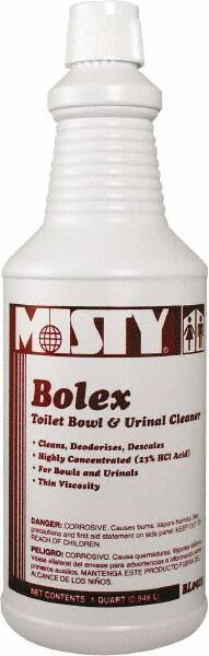 Misty - 32 oz Bottle Liquid Toilet Bowl Cleaner - Wintergreen Scent, Nonacidic, Toilets - Americas Tooling