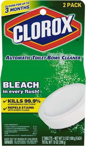 Clorox - 3.5 oz Tablet Solid Toilet Bowl Cleaner - Unscented Scent, Disinfectant, Bathroom Surfaces - Americas Tooling